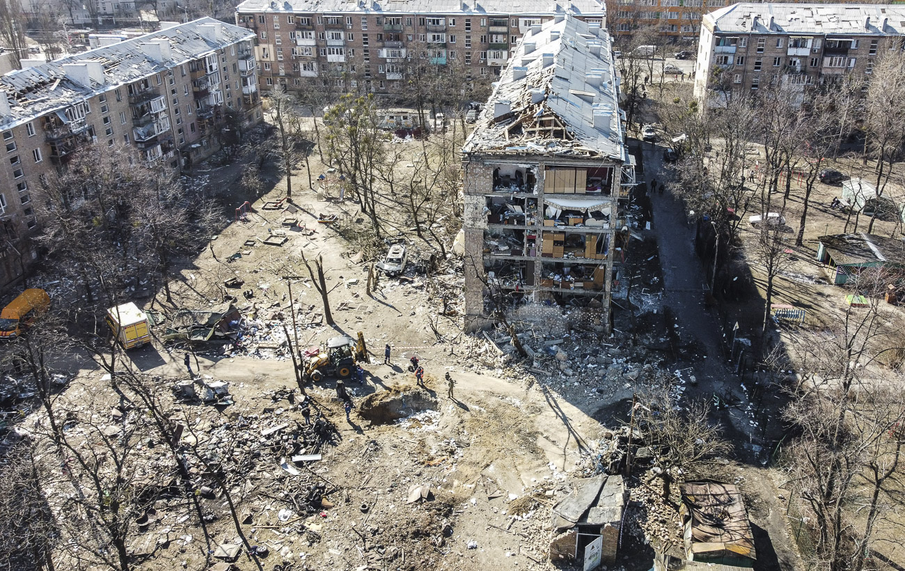 Ракетный террор против городов. Хроника пяти месяцев войны в Украине в фото